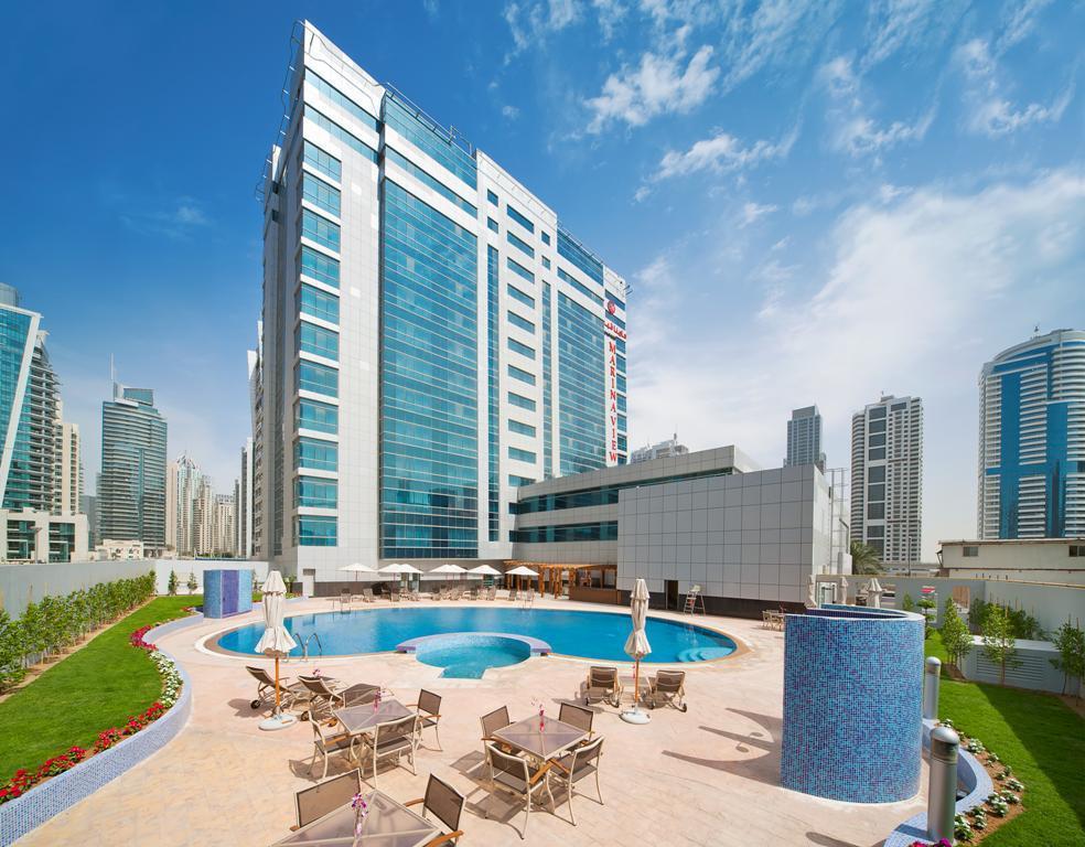 Marina View Deluxe Hotel Apartment Dubai Exterior photo